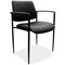 Officesource Levy Collection Guest Stack Chair with Arms and Black Frame 1022VBK - alternate 1